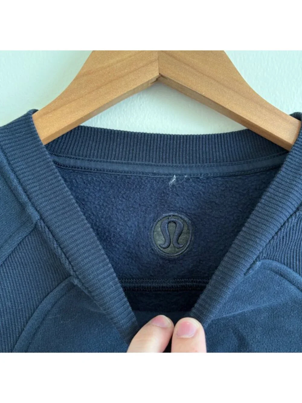 Lululemon Athletic Scuba Oversized Pullover Crewneck Woodmark Navy Size 4